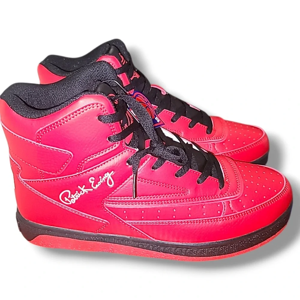 Patrick Ewing Rebound Orion Non-Strap High Top Basketball Shoes Red Black 11